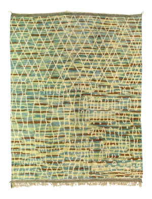 1970s Vintage Hand Knotted Moroccan Rug