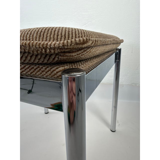 Space Age Chrome Stool from Mayer, Germany, 1970s For Sale - Image 6 of 11