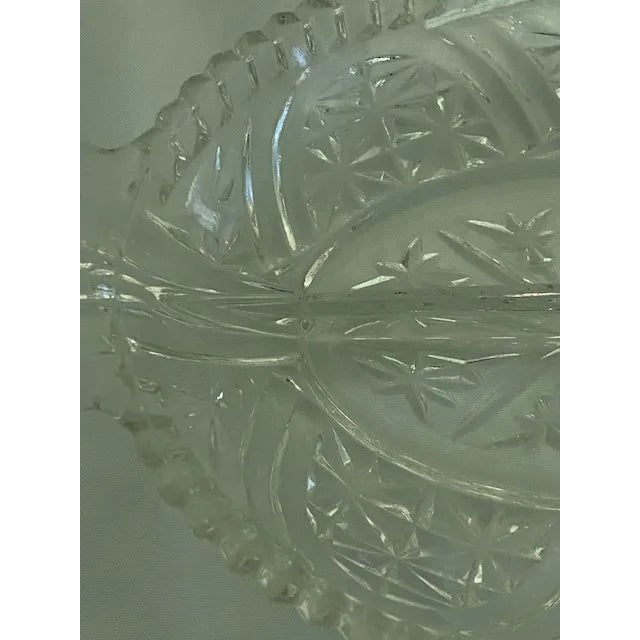 Mid 20th Century Vintage Anchor Hocking Rainbows & Stars Relish Dish For Sale - Image 5 of 8