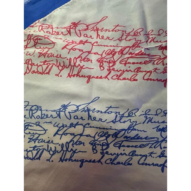 1960s Rare 1968 Edward H. White II Memorial Fund Silk Scarf Apollo 1 – 1 of 200 For Sale - Image 5 of 7