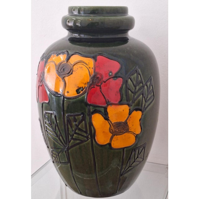 Large Vintage Brutalist Ceramic Floor Vase, 1960s For Sale - Image 13 of 18