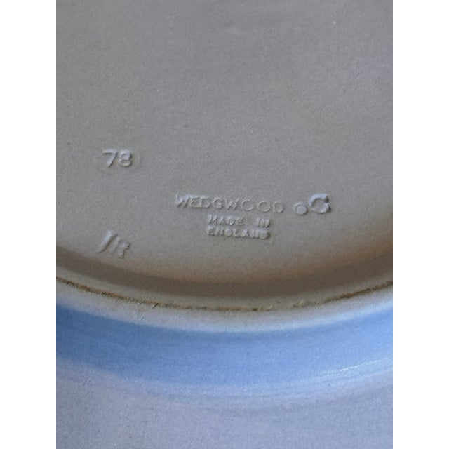1950s Vintage Wedgwood Pale Blue Jasperware Sacrifice Collection, Serving or Salad Bowl C. 1950s For Sale - Image 5 of 5