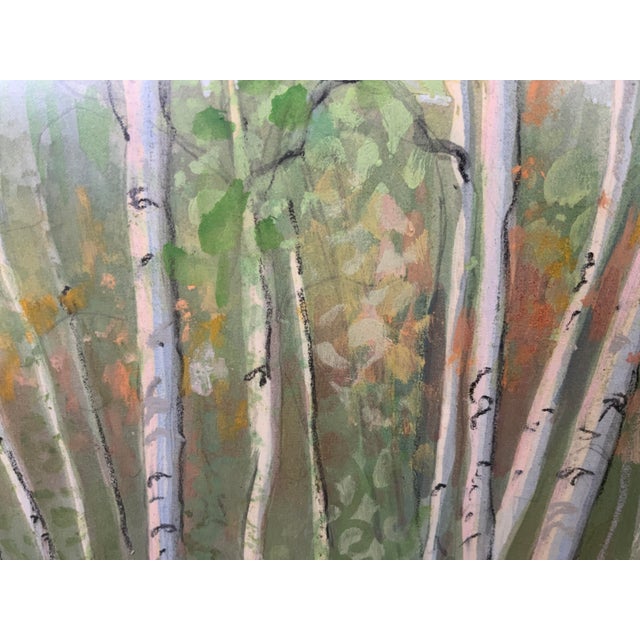 20th Century Woodland Watercolor Art For Sale In New York - Image 6 of 7