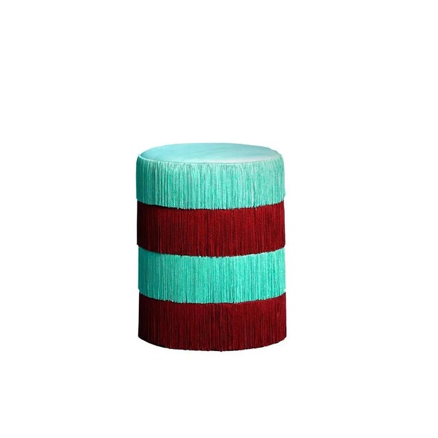 Not Yet Made - Made To Order Set of Set of 2 Chachacha Poufs by Houtique For Sale - Image 5 of 10