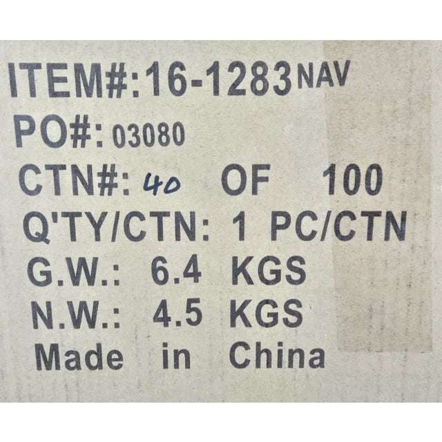 Regina Andrew Maine Large Navy Blue & Nickel Ceramic Pendant Light For Sale - Image 13 of 14