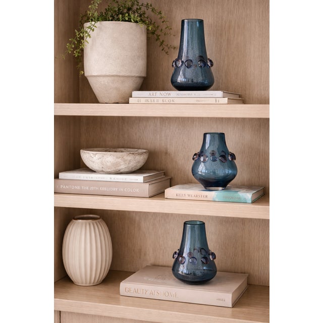 Blue Admiral Vase Large For Sale - Image 8 of 9
