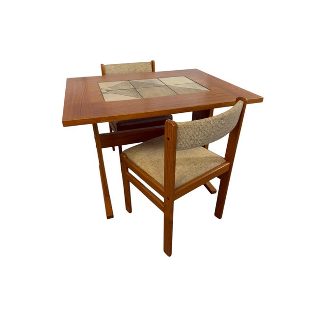 Mid-Century Modern Danish Teak 4-Seater Dining Table & Chairs from Gangso Mobler, 1970, Set of 5 For Sale - Image 10 of 15