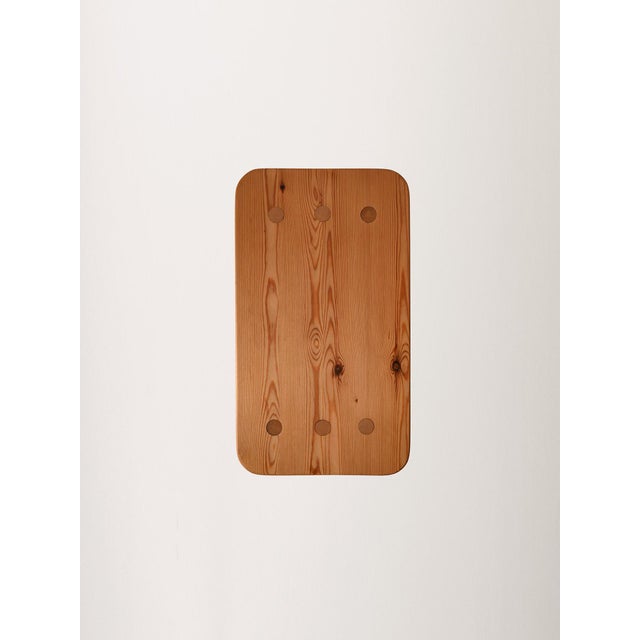 Scandinavian Stool in Pine, 1960s For Sale - Image 6 of 9