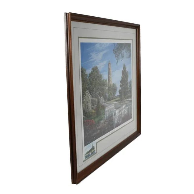 Late 20th Century Framed Print of William Mangum's "Bald Head Lighthouse" For Sale - Image 4 of 10