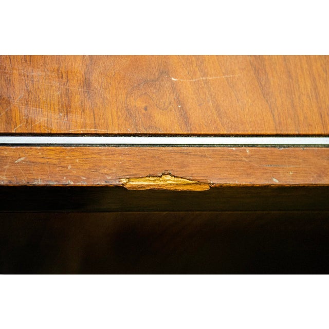 Brown Center Desk by Florence Knoll Bassett, 1960s For Sale - Image 8 of 10