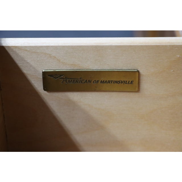 Wood American of Martinsville Oak Dresser For Sale - Image 7 of 12