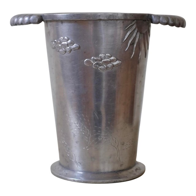 Swedish Pewter Vase From 1929 For Sale