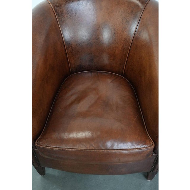 Vintage Sheepskin Club Armchairs, Set of 2 For Sale - Image 6 of 17