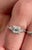 Mid 20th Century Vintage Dainty Emerald Cut Natural Diamond Ring in 18k White Gold, Size 6.5 For Sale - Image 5 of 5