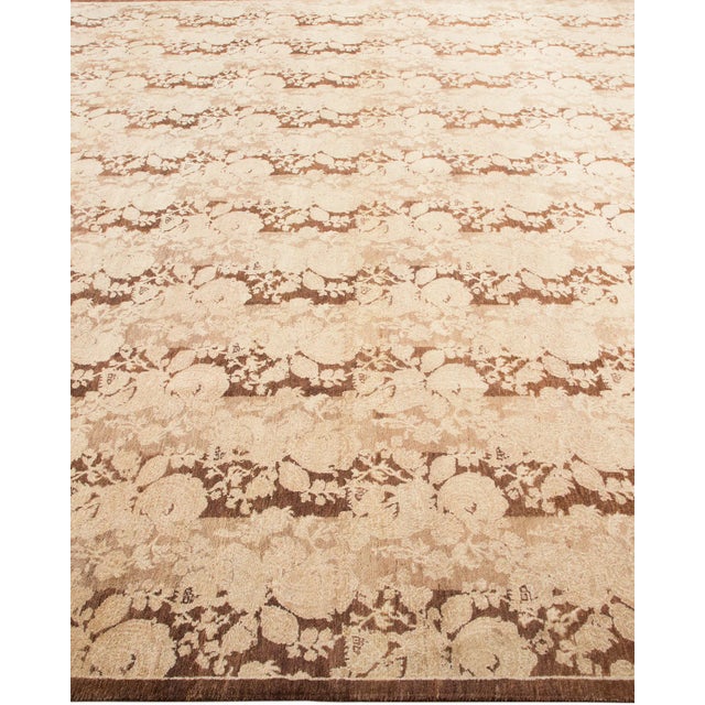 Solo Rugs Mogul, One-of-a-Kind Hand-Knotted Area Rug - Brown, 7' 10" x 8' 3" For Sale - Image 4 of 8