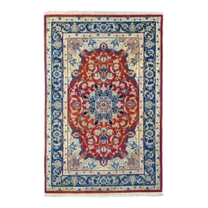 Vintage Isfahan Rug 4'0'' x 6'0''