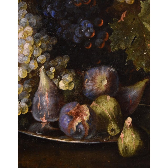 Franz Werner Von Tamm, Still Life with Flowers, 1600s-1700s, Oil on Canvas For Sale - Image 4 of 14