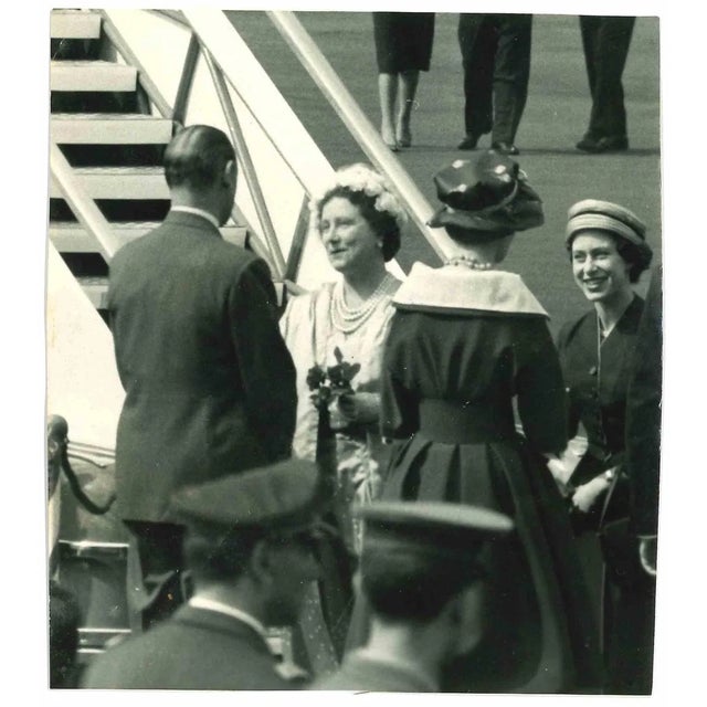 Associated Press Photographer, Queen Elizabeth II and Queen Mother, Vintage Photograph, 1950s For Sale