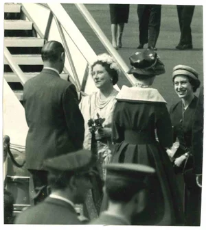 Associated Press Photographer, Queen Elizabeth II and Queen Mother, Vintage Photograph, 1950s