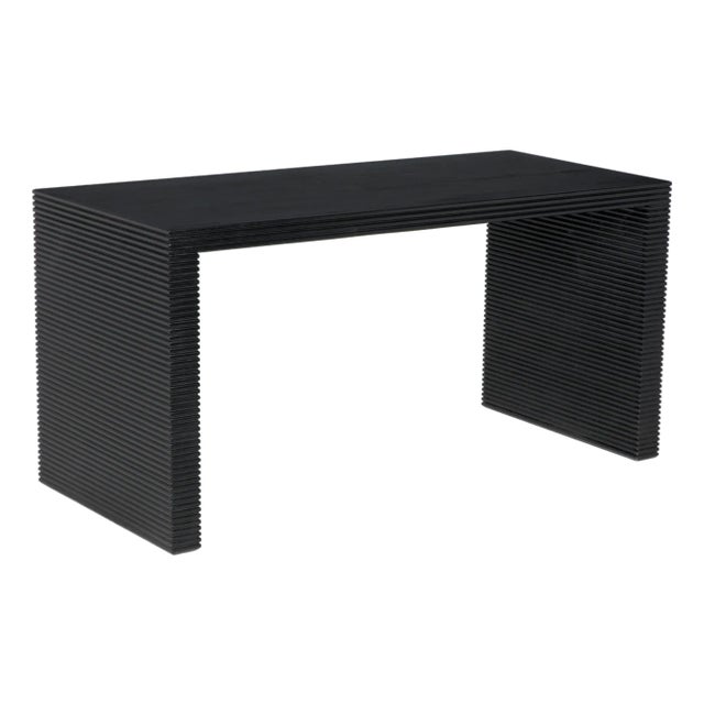 NOIR Manhattan Desk, Hand Rubbed Black For Sale