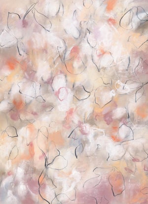 Wild Flowers No.32 - Organic Abstract Botanic Mixed Media Drawing by Sara Richardson