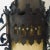Metal 57” Antique Gothic Revival Lantern Light Fixture For Sale - Image 7 of 13