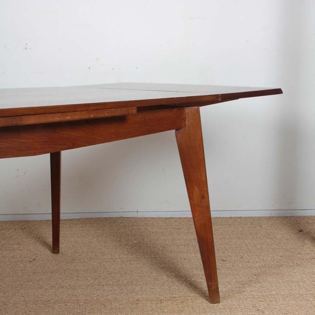 Extendable Rectangular Dining Table, 1950s For Sale - Image 4 of 11