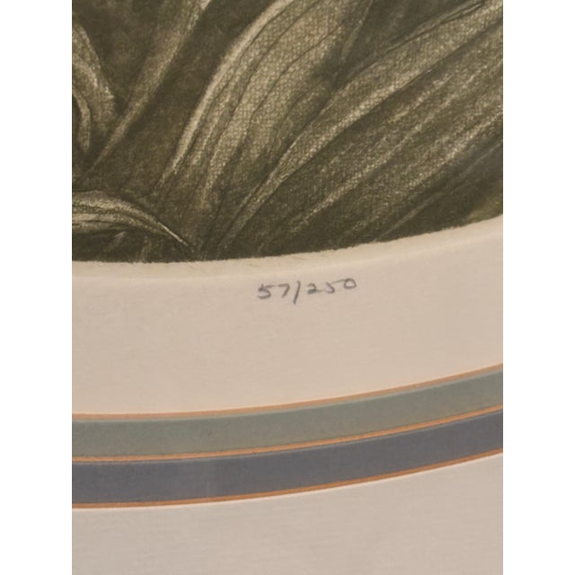 1980s Country Cottage Core "Tulips II”Signed Lithograph by Barbara Dauman For Sale - Image 4 of 4