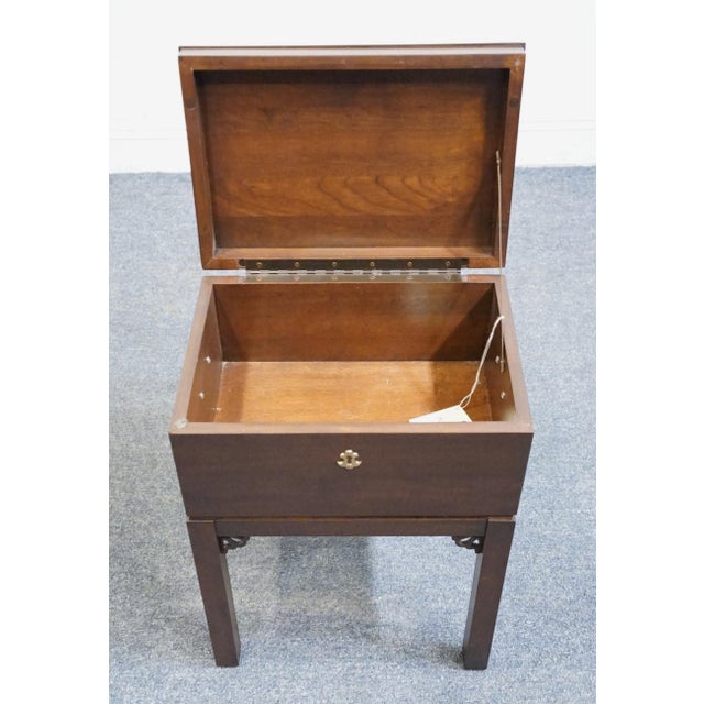 Ethan Allen Georgian Court Solid Cherry Traditional 16x11" Box on Stand 11-3403 - 225 Vintage Finish For Sale - Image 9 of 12