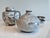 Boho Chic Studio Ceramics Set of Lidded Box, Handled Vase and Two Candlesticks by Serocka, Germany, 1970s, Set of 4 For Sale - Image 3 of 15