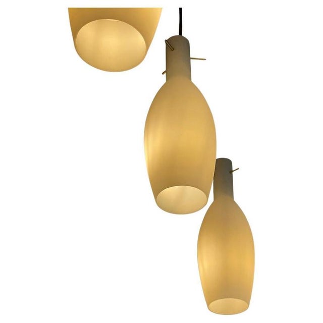 Vintage Murano Glass Pendant Lights, 1960s, Set of 3 For Sale - Image 10 of 10