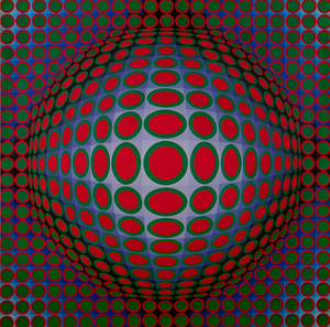 Victor Vasarely, VEGA TEK, Etching