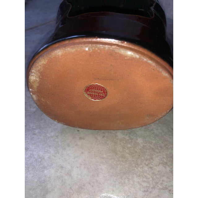 1960s Drip Glazed Criterion Collections Japan Tiki Teacup Candle Holder For Sale - Image 9 of 12