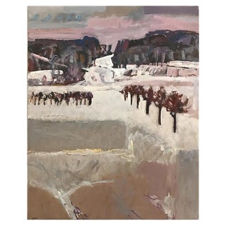 Jean Krillé, Paysage enneigé Tableau No. 50, 1986 For Sale