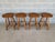Description: Hunt Country Furniture Set of 4 Saddle Bottom Counter Stools. In Very Good to Excellent Vintage Furniture...
