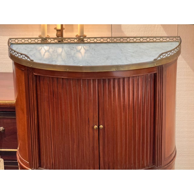 Wood 19th Century Brass Mounted Mahogany Cabinet For Sale - Image 7 of 11