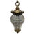 1920s French Gilt Bronze and Facted Glass Lantern For Sale