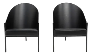 Pratfall Lounge Chairs by P. Starck for Driade, Set of 2