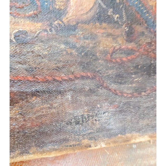 Early 20th Century Orientalist Oil Painting "An Arab Defending His Family" After Carl Haag For Sale - Image 14 of 15