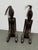 African Late 20th Century African Male + Female Figure Carved Sculptures, Pair For Sale - Image 3 of 12