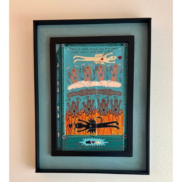 2020s Original Folk Art Acrylic Painting From Key West Artist Lenny Addorisio For Sale - Image 5 of 6