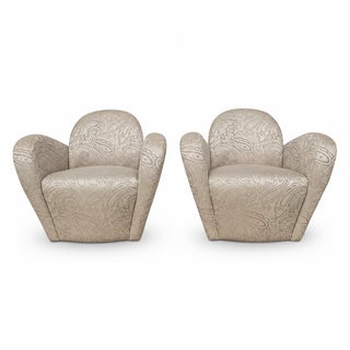 Post Modern Swivel Chairs by Michael Wolk - a Pair For Sale