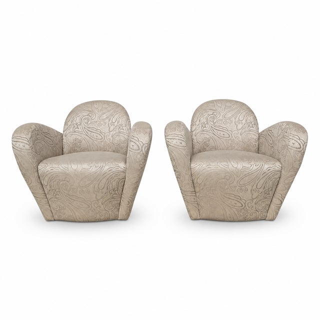 Post Modern Swivel Chairs by Michael Wolk - a Pair For Sale