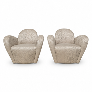 Post Modern Swivel Chairs by Michael Wolk - a Pair