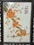 Orange Chinese Orange Blossoms Porcelain Painting Wood Frame Tabletop Screen Art For Sale - Image 8 of 9