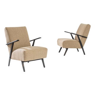 1960s Czech Wooden Armchairs, - A Pair For Sale