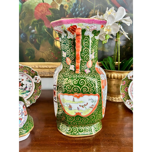 Early 19th Century Mason’s Ironstone Muscovy Duck & Canton Alcove Vase and Cover For Sale - Image 15 of 16