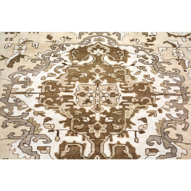 Vintage Turkish Kars Hand Knotted Wool Rug, 8'x10'x1" For Sale - Image 4 of 6