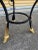 1960s 1960s Hollywood Regency Wrought Iron Side Table For Sale - Image 5 of 11