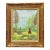 Vintage Louis Cardin Enamel on Copper Painting Framed "Woman With Boys & Kite" For Sale
